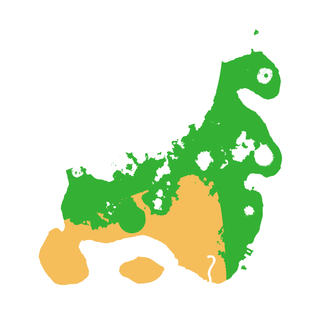 Biome Rust Map: Procedural Map, Size: 3000, Seed: 25566