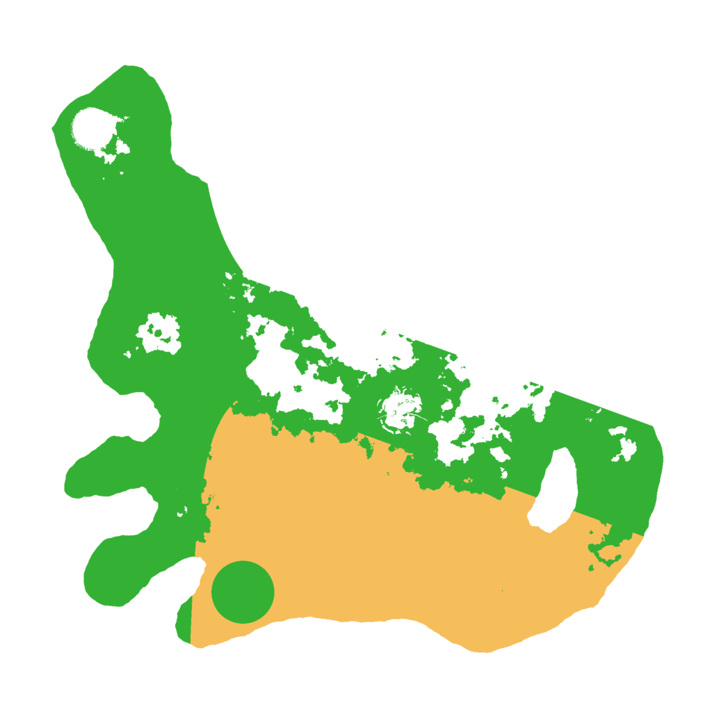 Biome Rust Map: Barren, Size: 3000, Seed: 6498124