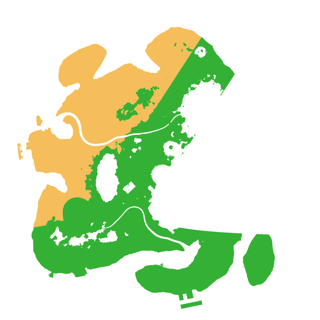 Biome Rust Map: Procedural Map, Size: 3000, Seed: 66653