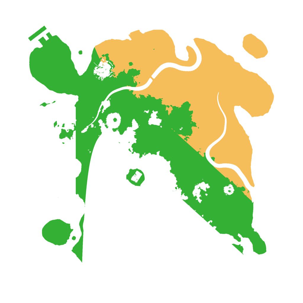 Biome Rust Map: Procedural Map, Size: 3000, Seed: 9157324