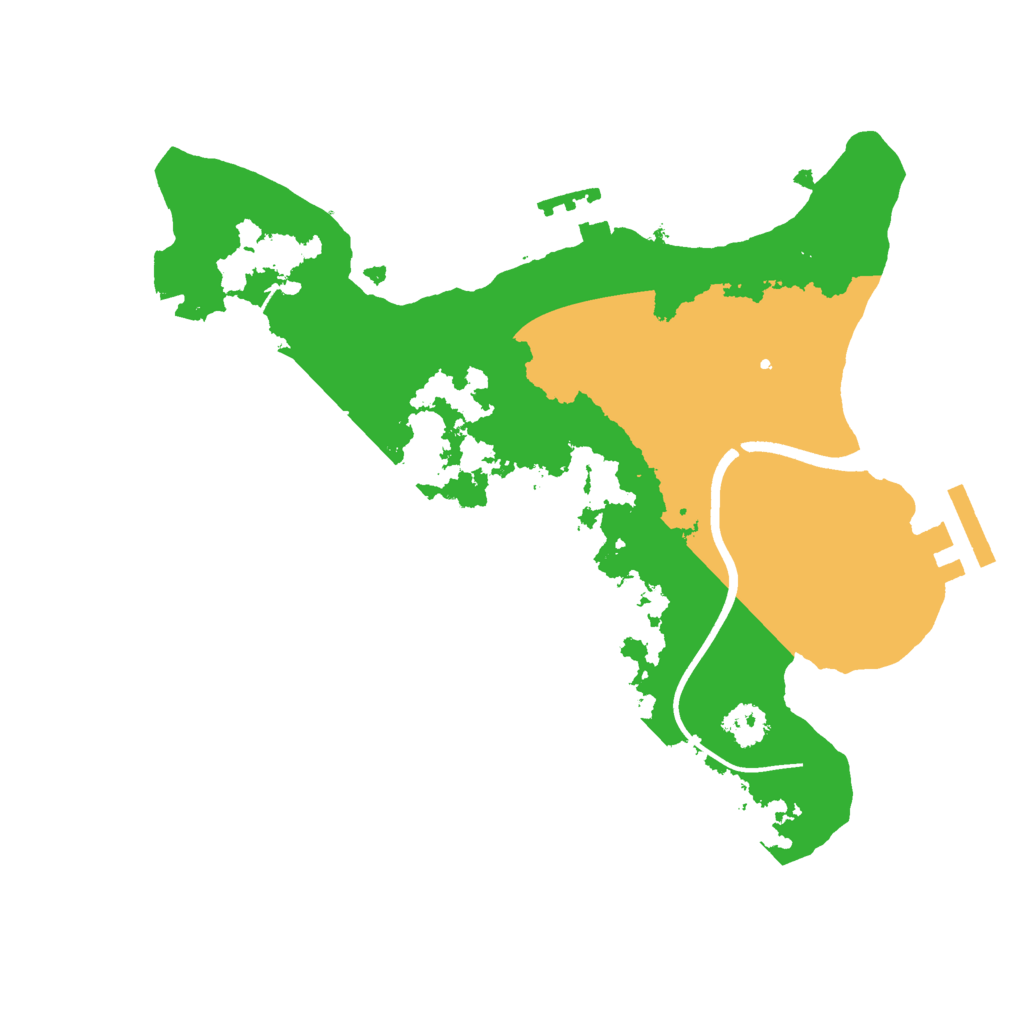 Biome Rust Map: Procedural Map, Size: 2450, Seed: 4354563