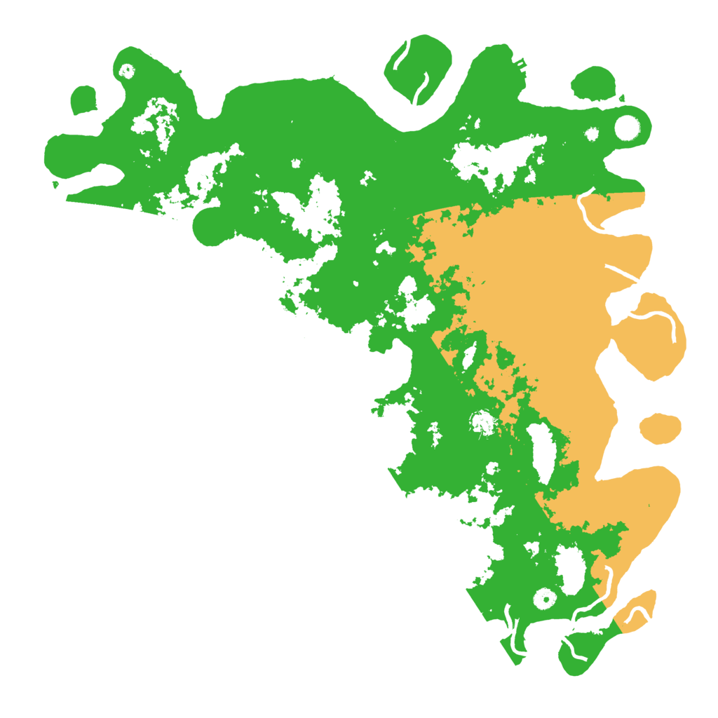Biome Rust Map: Procedural Map, Size: 5000, Seed: 1234435