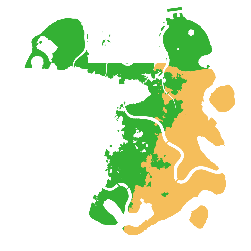 Biome Rust Map: Procedural Map, Size: 3500, Seed: 133742069