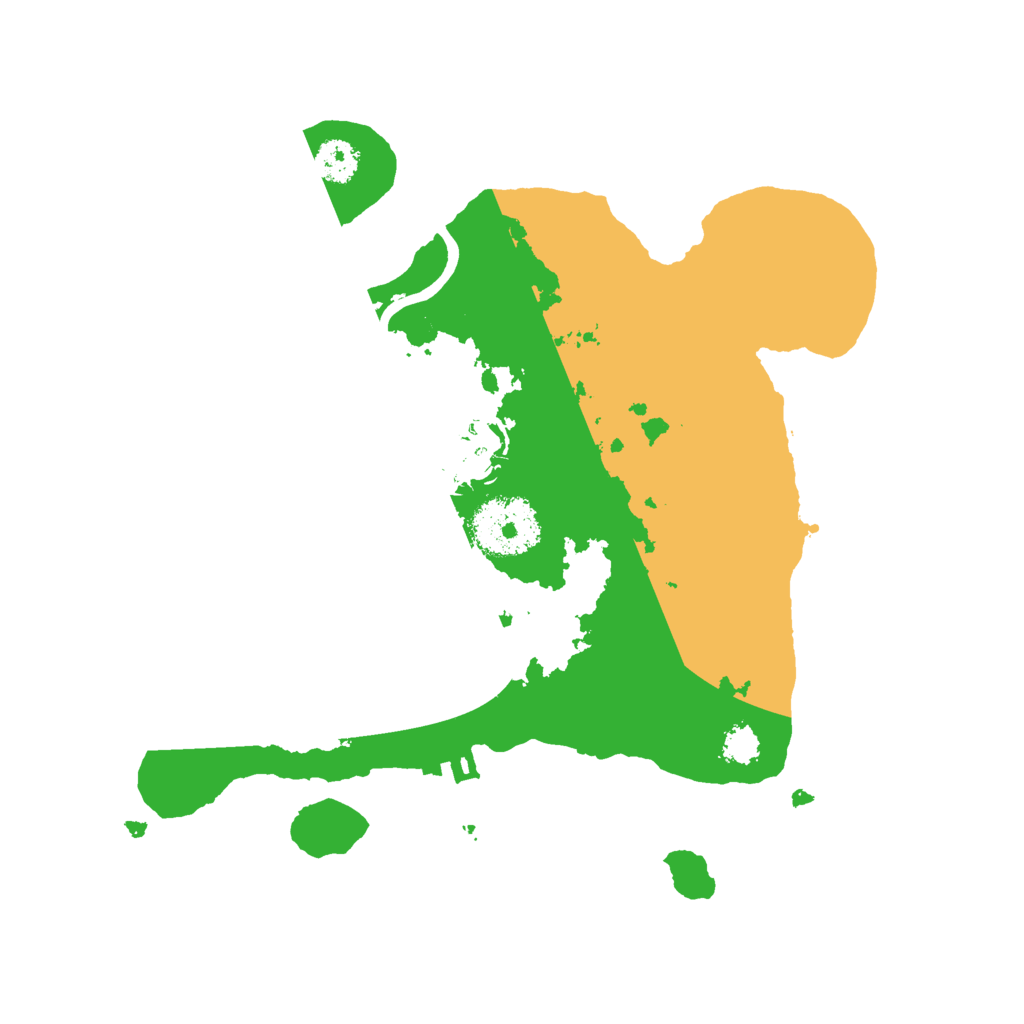 Biome Rust Map: Procedural Map, Size: 2500, Seed: 173869420