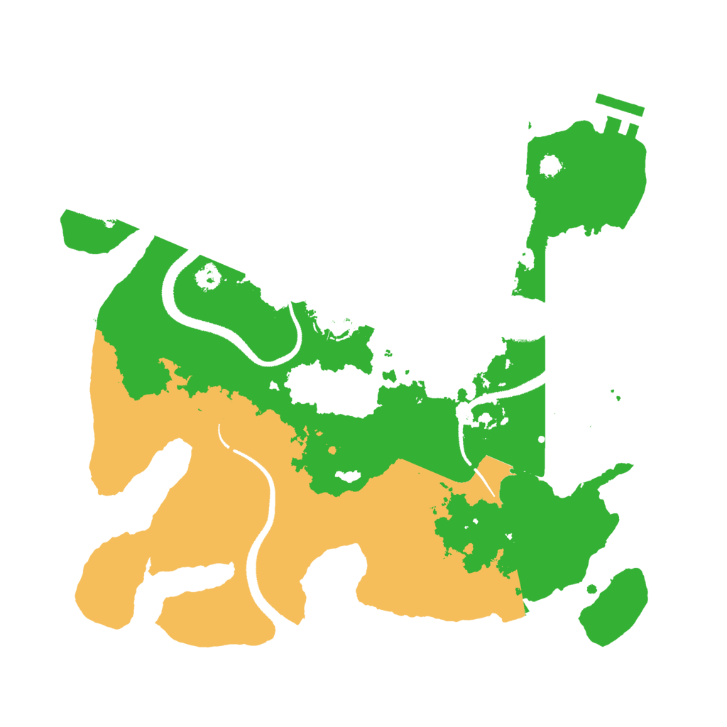 Biome Rust Map: Procedural Map, Size: 3000, Seed: 15939