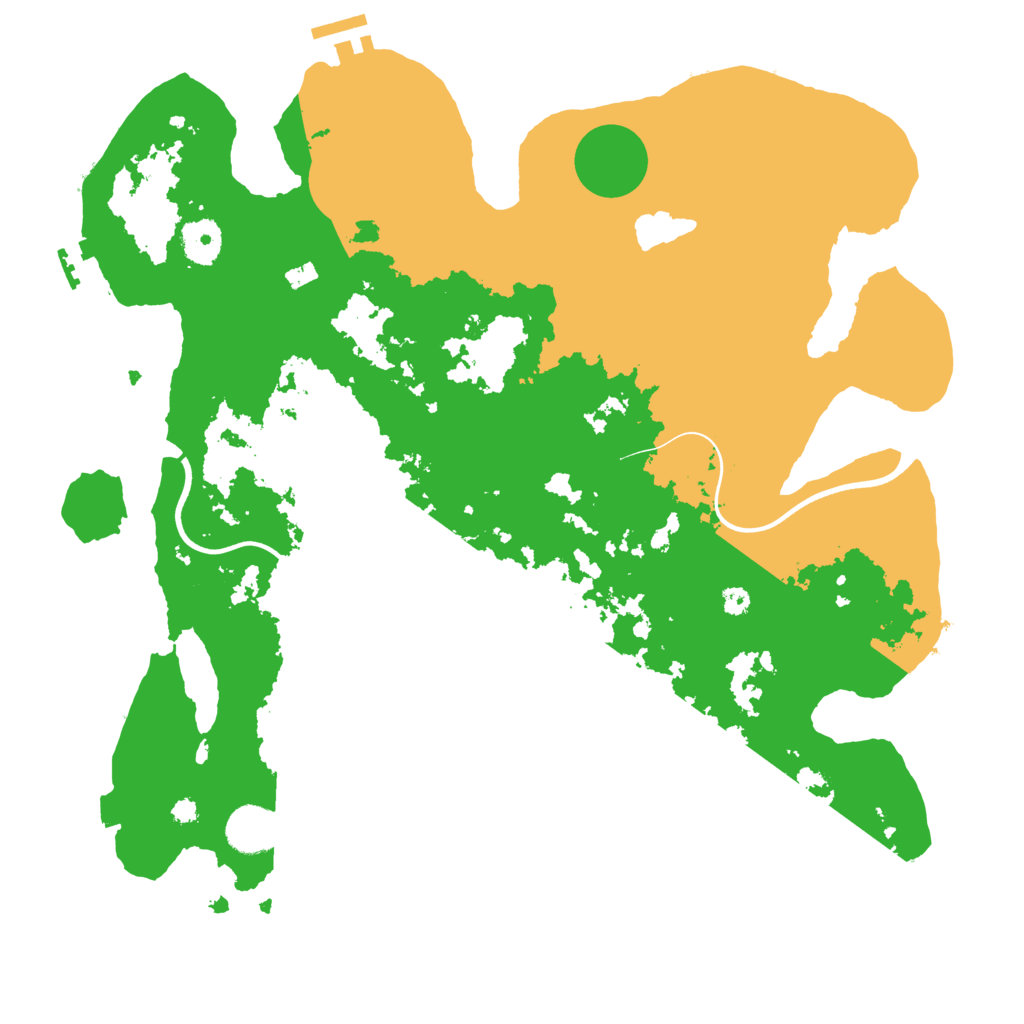 Biome Rust Map: Procedural Map, Size: 3700, Seed: 1220919239