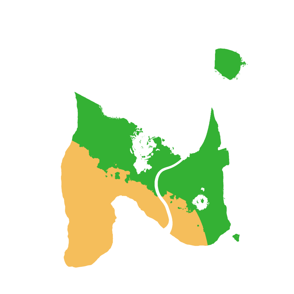 Biome Rust Map: Procedural Map, Size: 2000, Seed: 1992550935