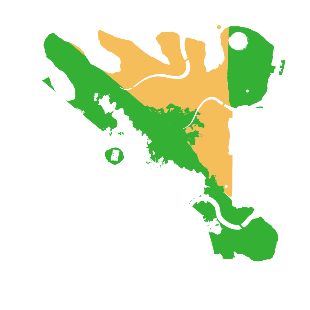 Biome Rust Map: Procedural Map, Size: 3000, Seed: 123768