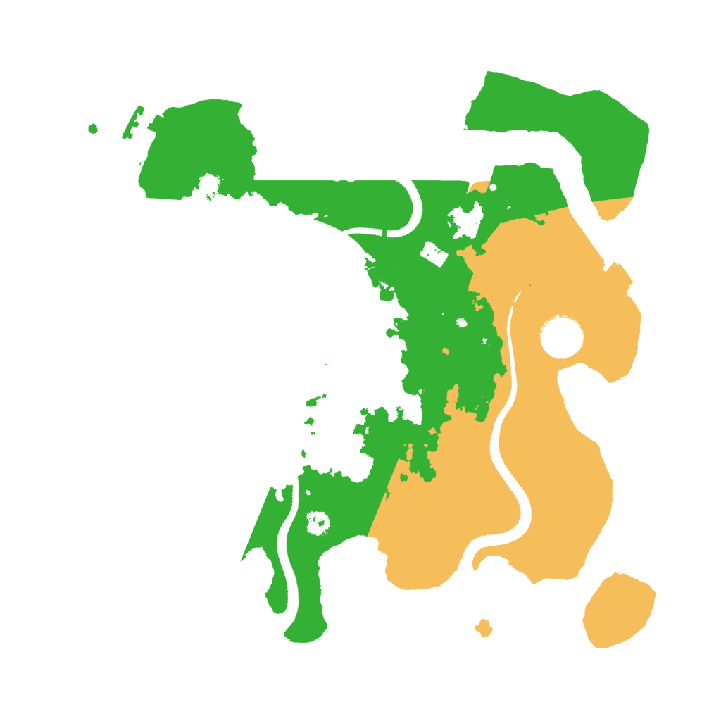 Biome Rust Map: Procedural Map, Size: 3000, Seed: 3998254