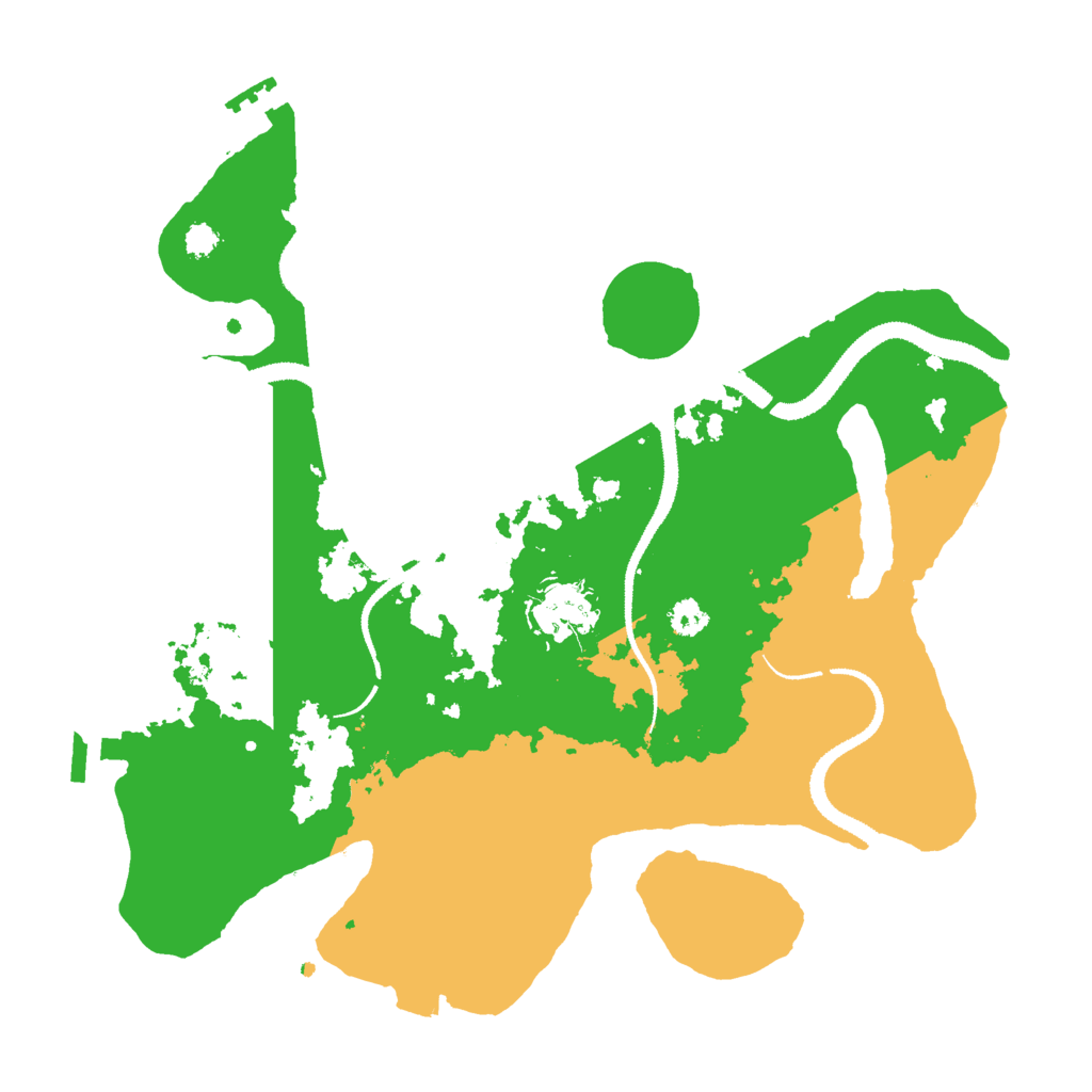 Biome Rust Map: Procedural Map, Size: 3000, Seed: 33255