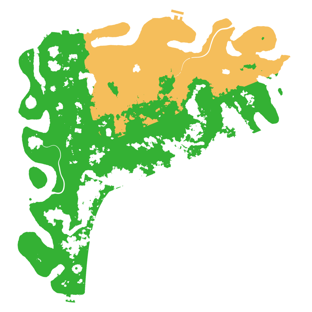 Biome Rust Map: Procedural Map, Size: 5000, Seed: 394054550