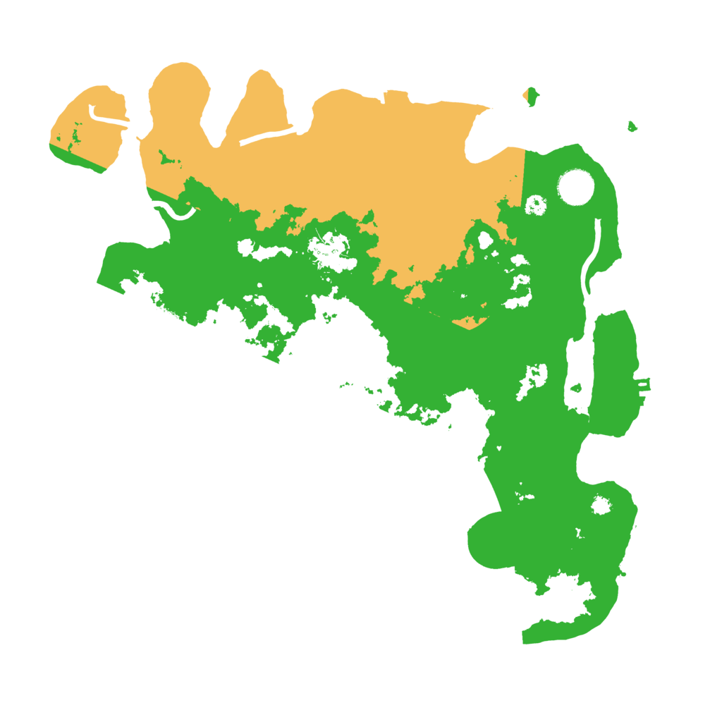 Biome Rust Map: Procedural Map, Size: 3500, Seed: 120301083