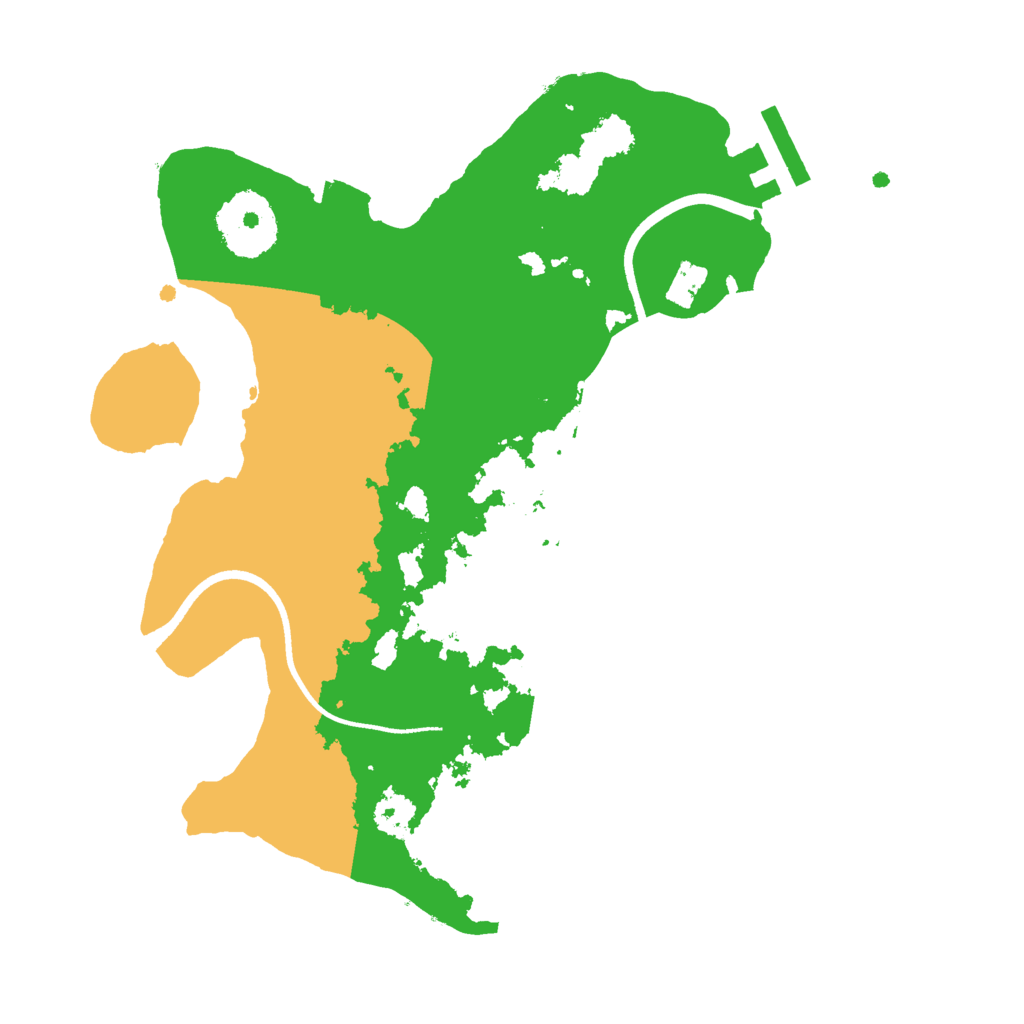 Biome Rust Map: Procedural Map, Size: 2500, Seed: 1278028505