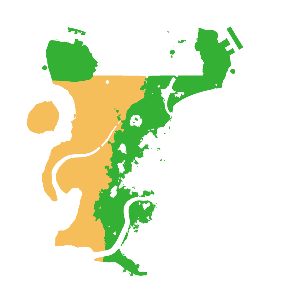 Biome Rust Map: Procedural Map, Size: 2500, Seed: 1278028505