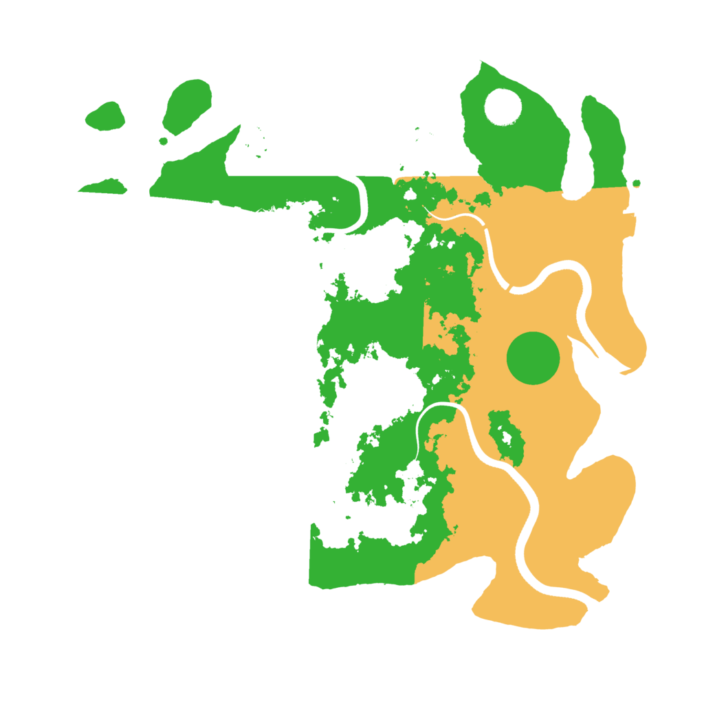 Biome Rust Map: Procedural Map, Size: 3500, Seed: 65208161