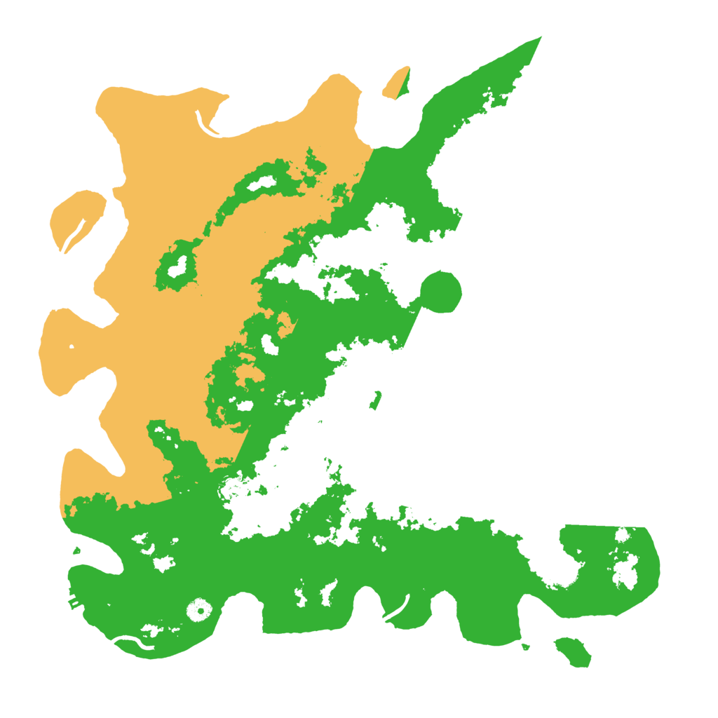 Biome Rust Map: Procedural Map, Size: 4600, Seed: 25