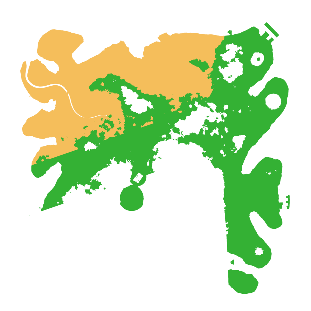 Biome Rust Map: Procedural Map, Size: 3500, Seed: 76317155