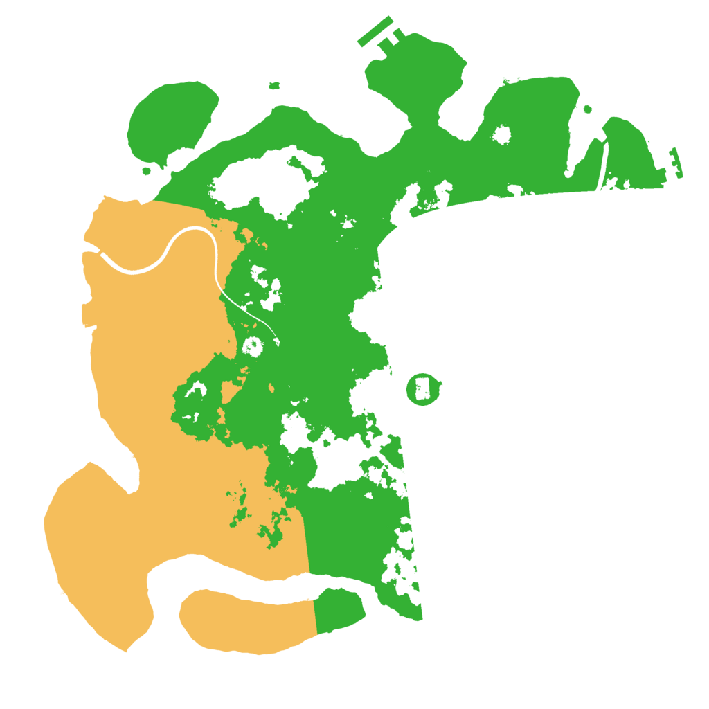 Biome Rust Map: Procedural Map, Size: 3500, Seed: 192364459