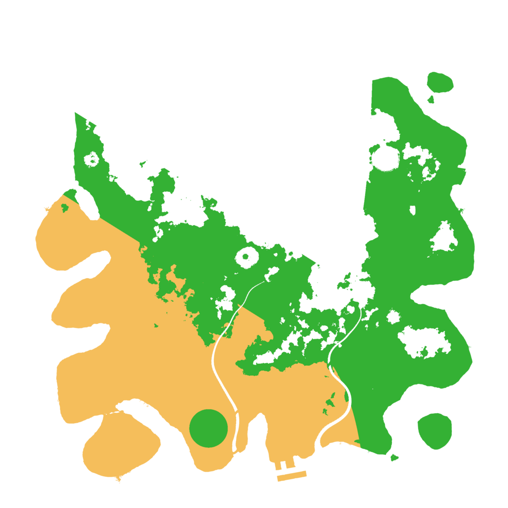 Biome Rust Map: Procedural Map, Size: 3500, Seed: 6980085