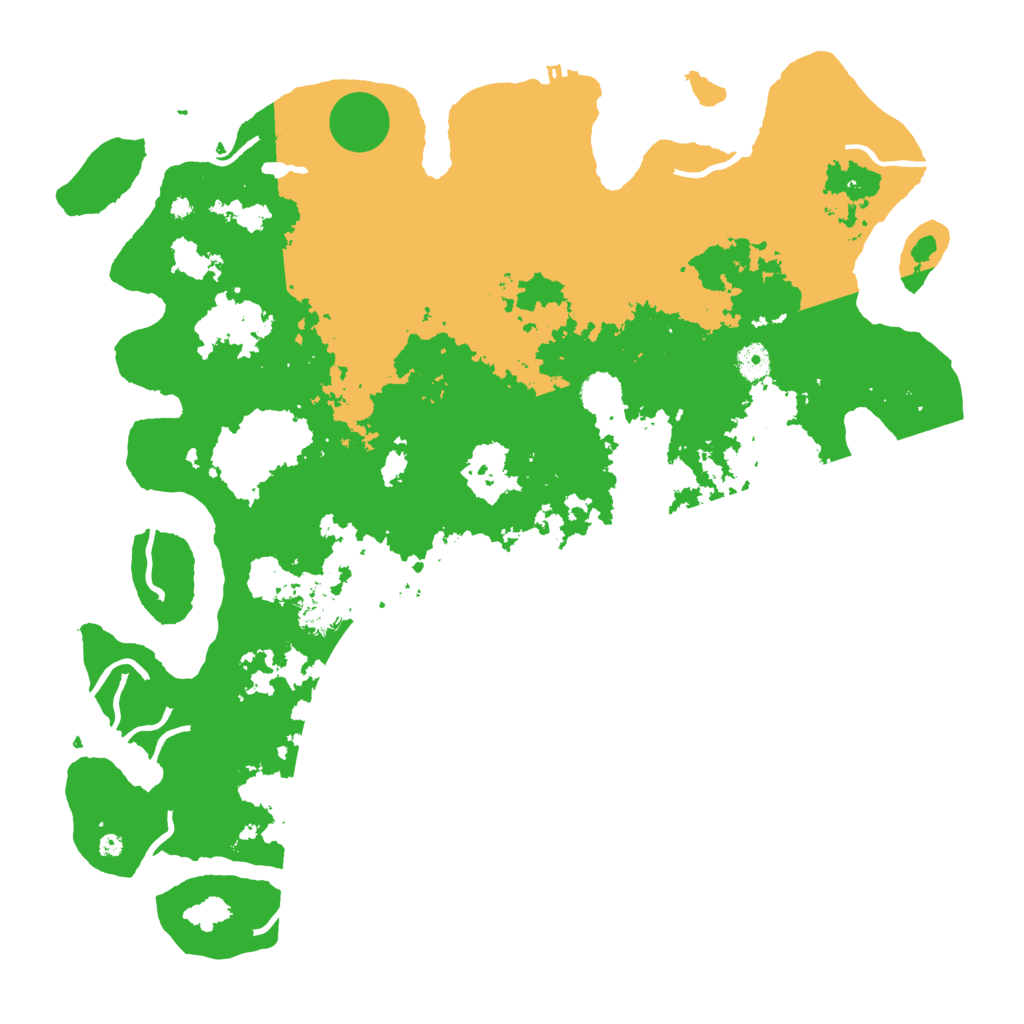 Biome Rust Map: Procedural Map, Size: 4500, Seed: 484729