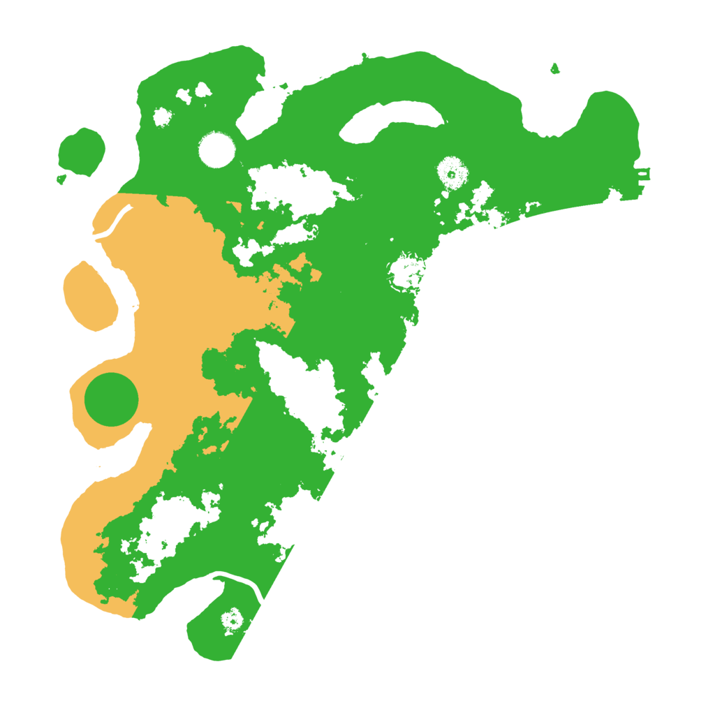 Biome Rust Map: Procedural Map, Size: 3500, Seed: 54794722