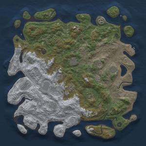 Thumbnail Rust Map: Procedural Map, Size: 4500, Seed: 714584860, 20 Monuments