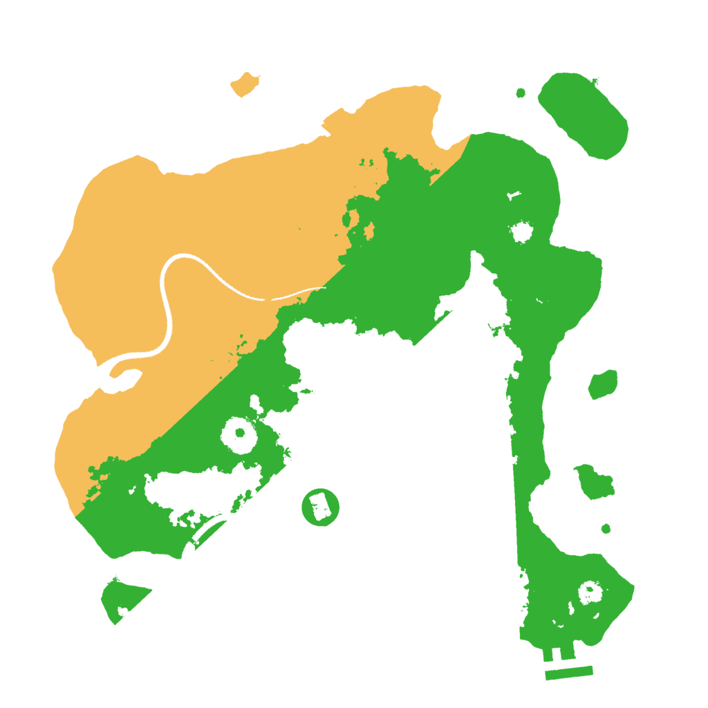 Biome Rust Map: Procedural Map, Size: 3000, Seed: 6652