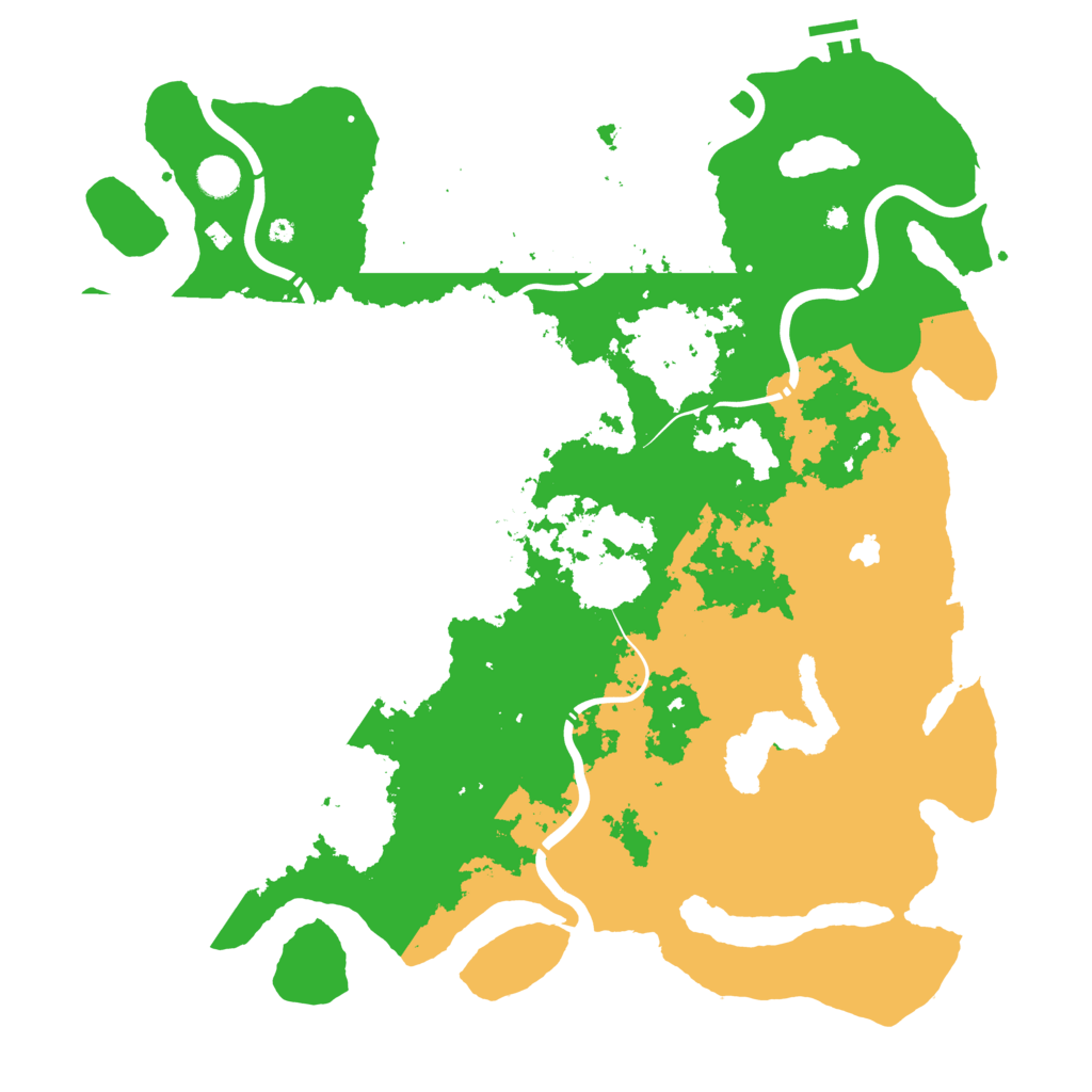 Biome Rust Map: Procedural Map, Size: 4500, Seed: 1280369623