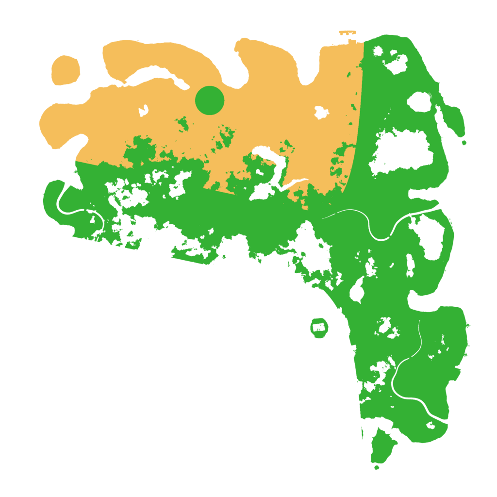 Biome Rust Map: Procedural Map, Size: 4500, Seed: 885633520