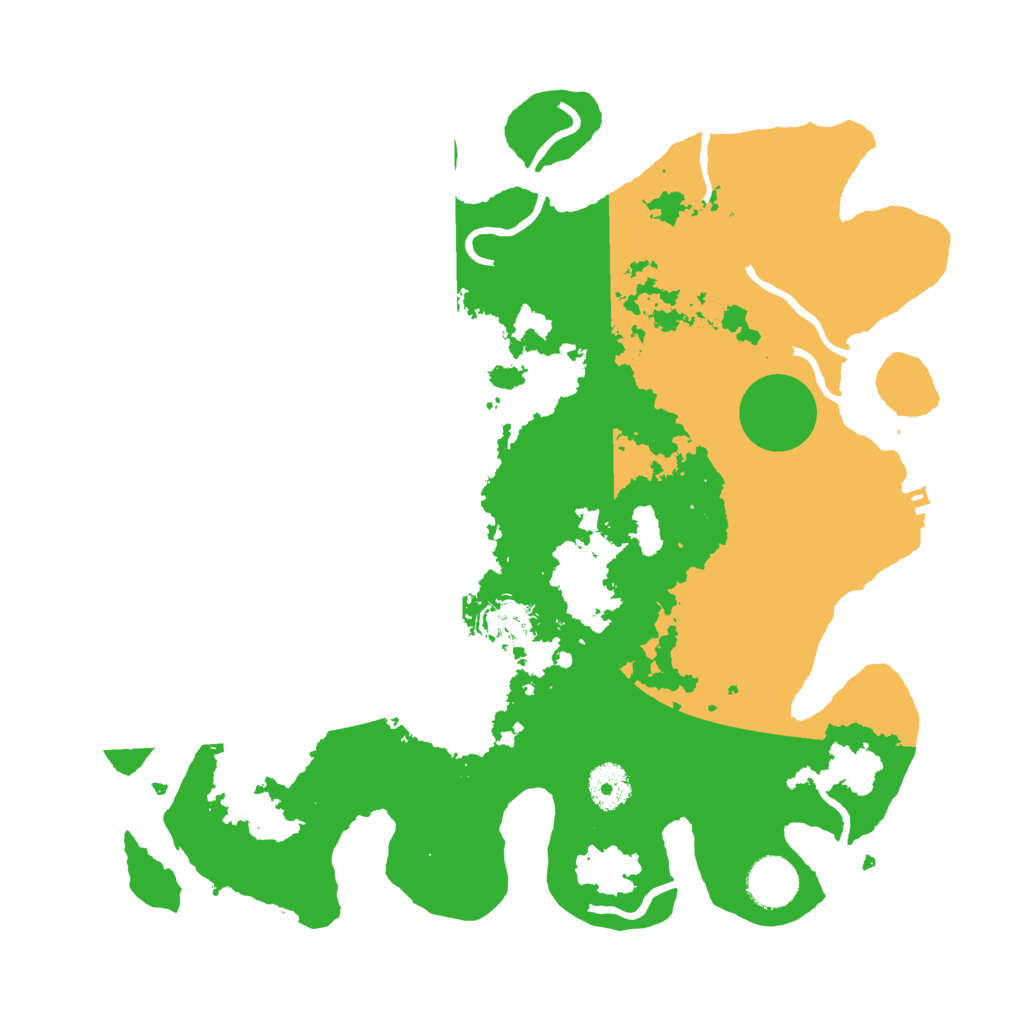 Biome Rust Map: Procedural Map, Size: 3500, Seed: 56887