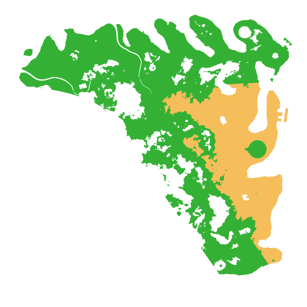 Biome Rust Map: Procedural Map, Size: 4500, Seed: 377695525