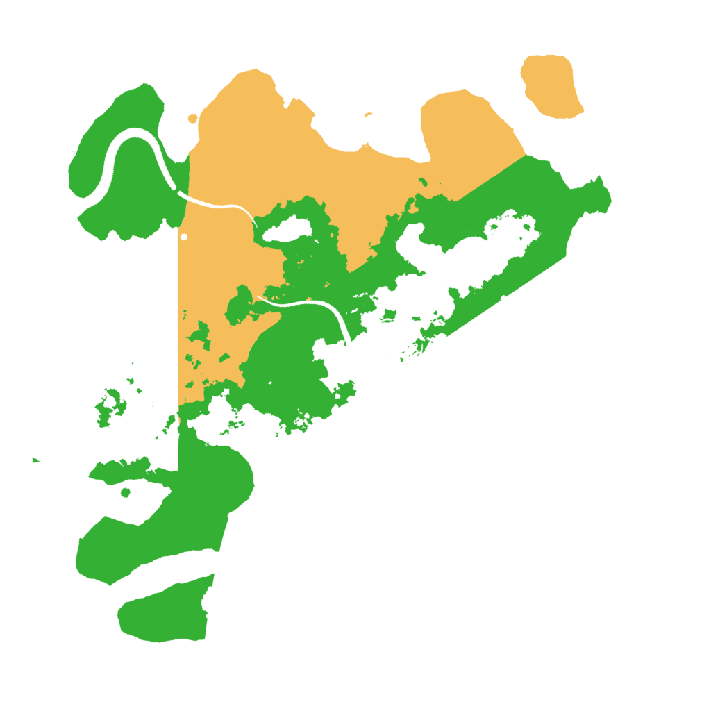 Biome Rust Map: Procedural Map, Size: 3000, Seed: 25447