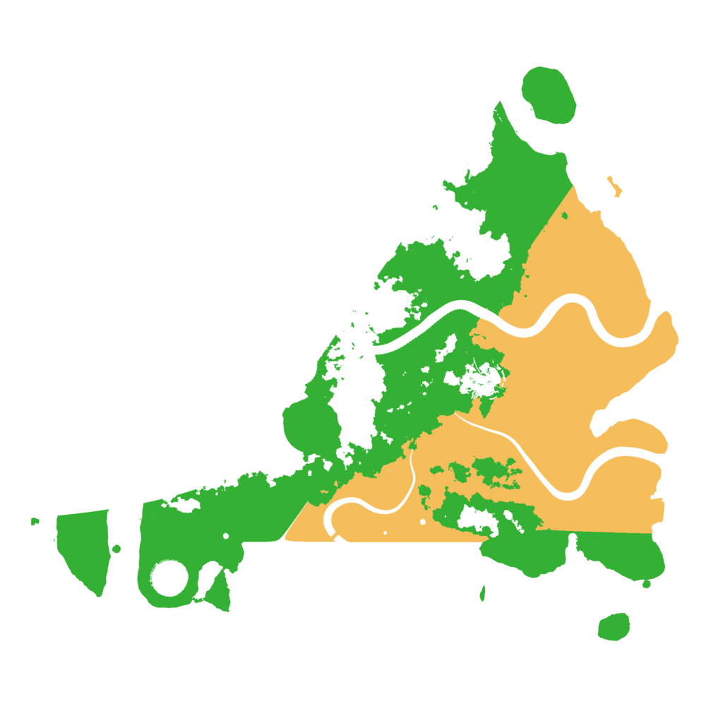 Biome Rust Map: Procedural Map, Size: 3500, Seed: 464322468