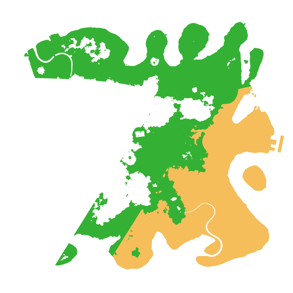 Biome Rust Map: Procedural Map, Size: 3500, Seed: 752885429