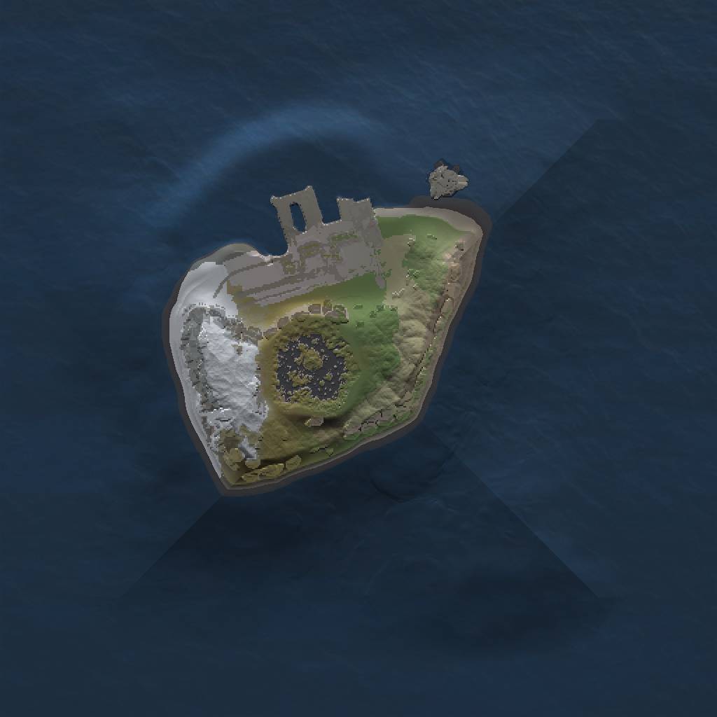 Rust Map: Procedural Map, Size: 1000, Seed: 1340928439, 4 Monuments