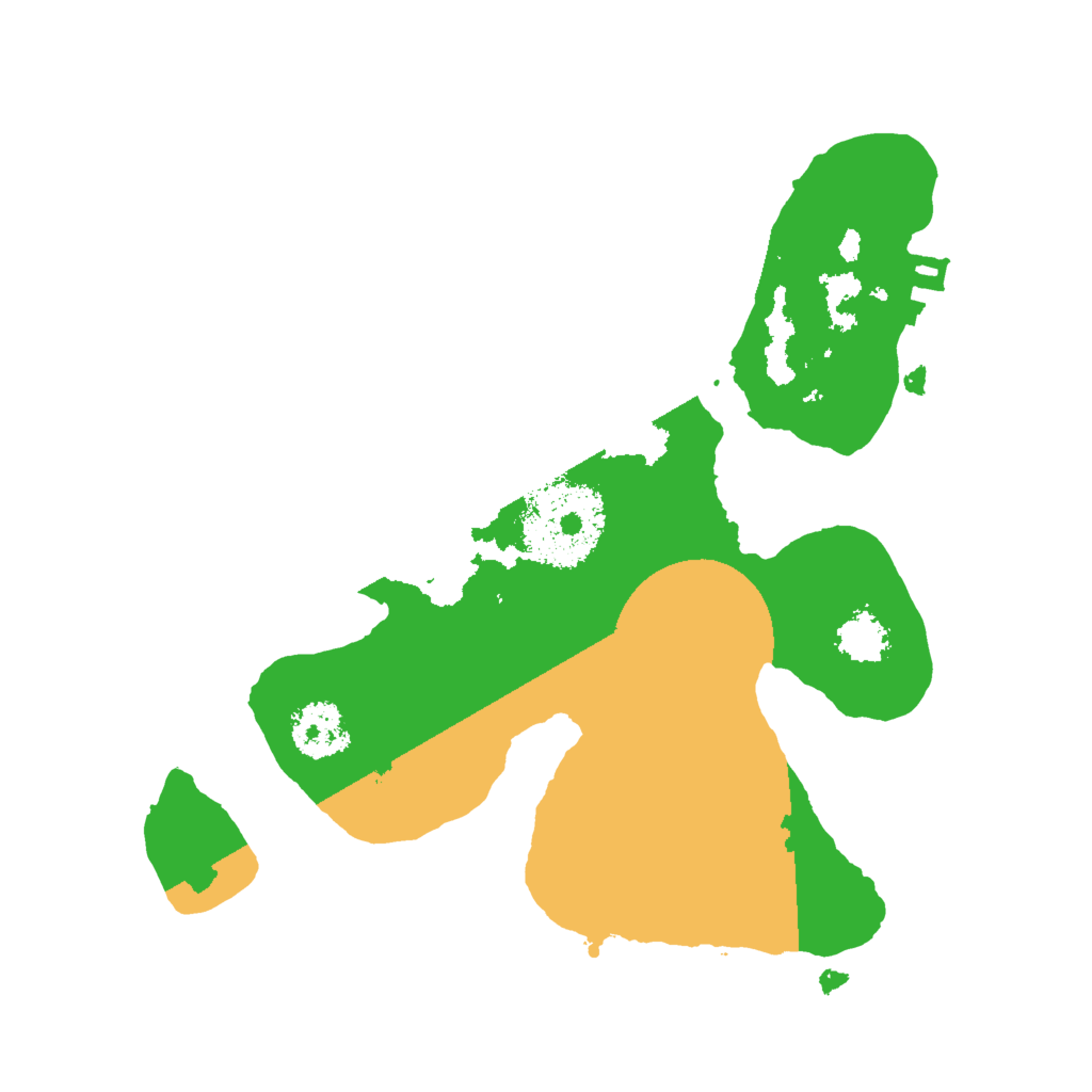 Biome Rust Map: Procedural Map, Size: 2000, Seed: 8399