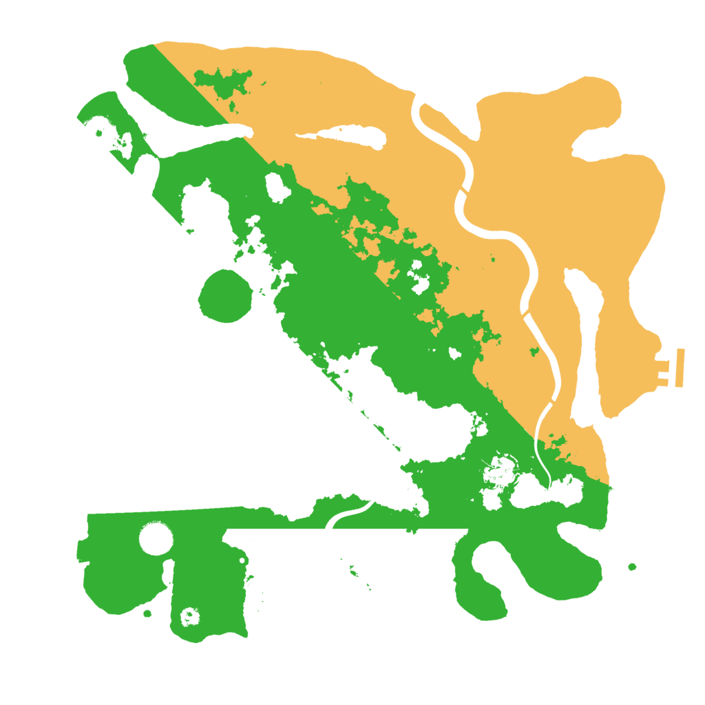 Biome Rust Map: Procedural Map, Size: 3700, Seed: 1017975191