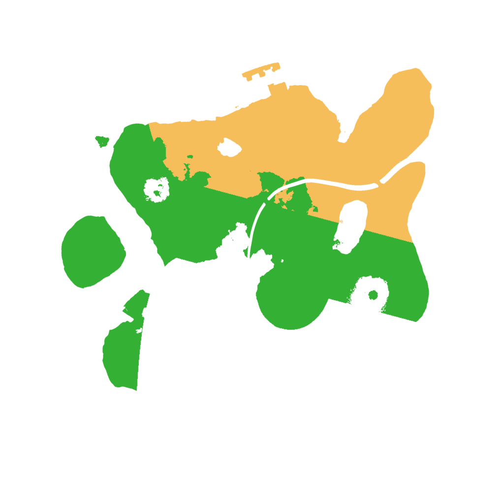 Biome Rust Map: Procedural Map, Size: 2000, Seed: 483244