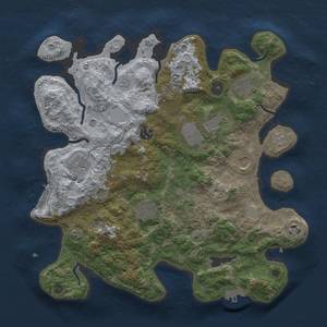 Thumbnail Rust Map: Procedural Map, Size: 3650, Seed: 105952379, 18 Monuments