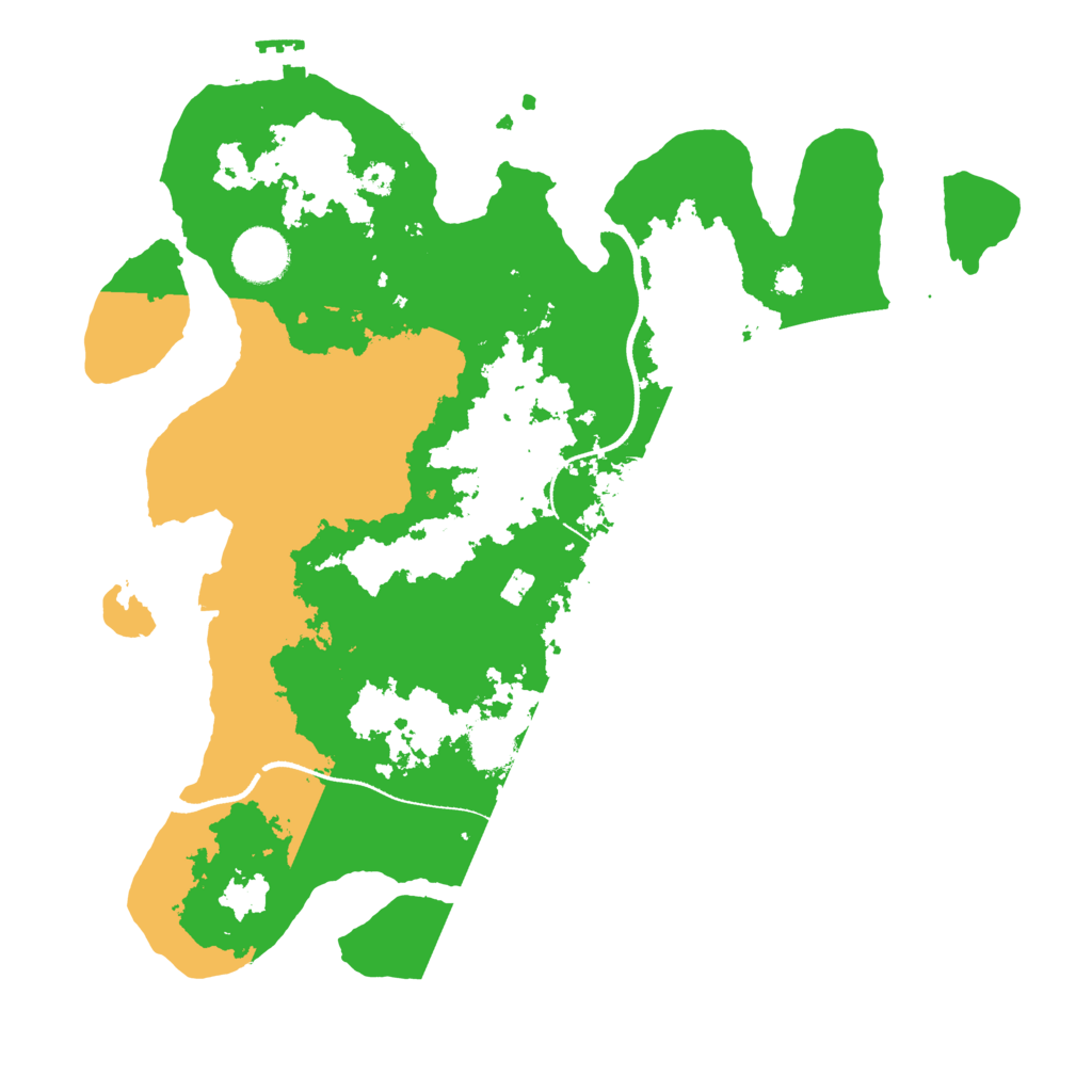 Biome Rust Map: Procedural Map, Size: 3400, Seed: 23