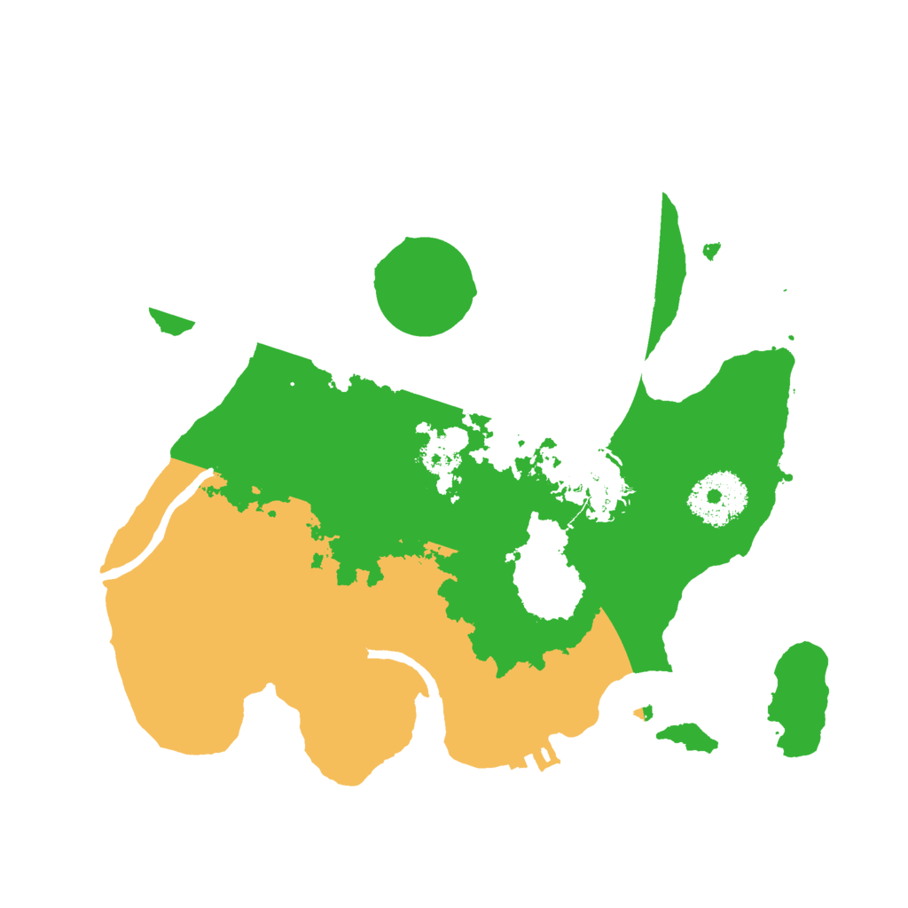 Biome Rust Map: Procedural Map, Size: 2500, Seed: 974626