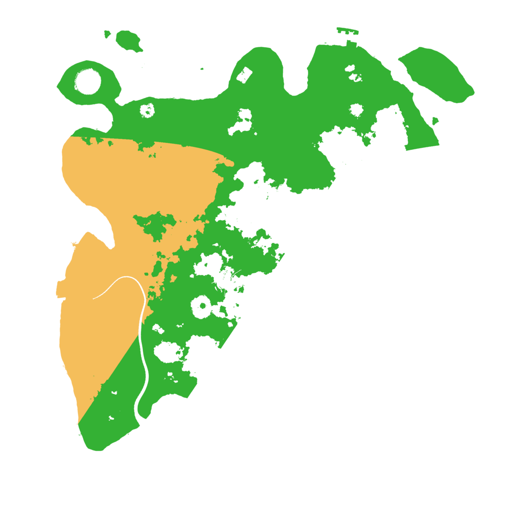 Biome Rust Map: Procedural Map, Size: 3500, Seed: 537830435