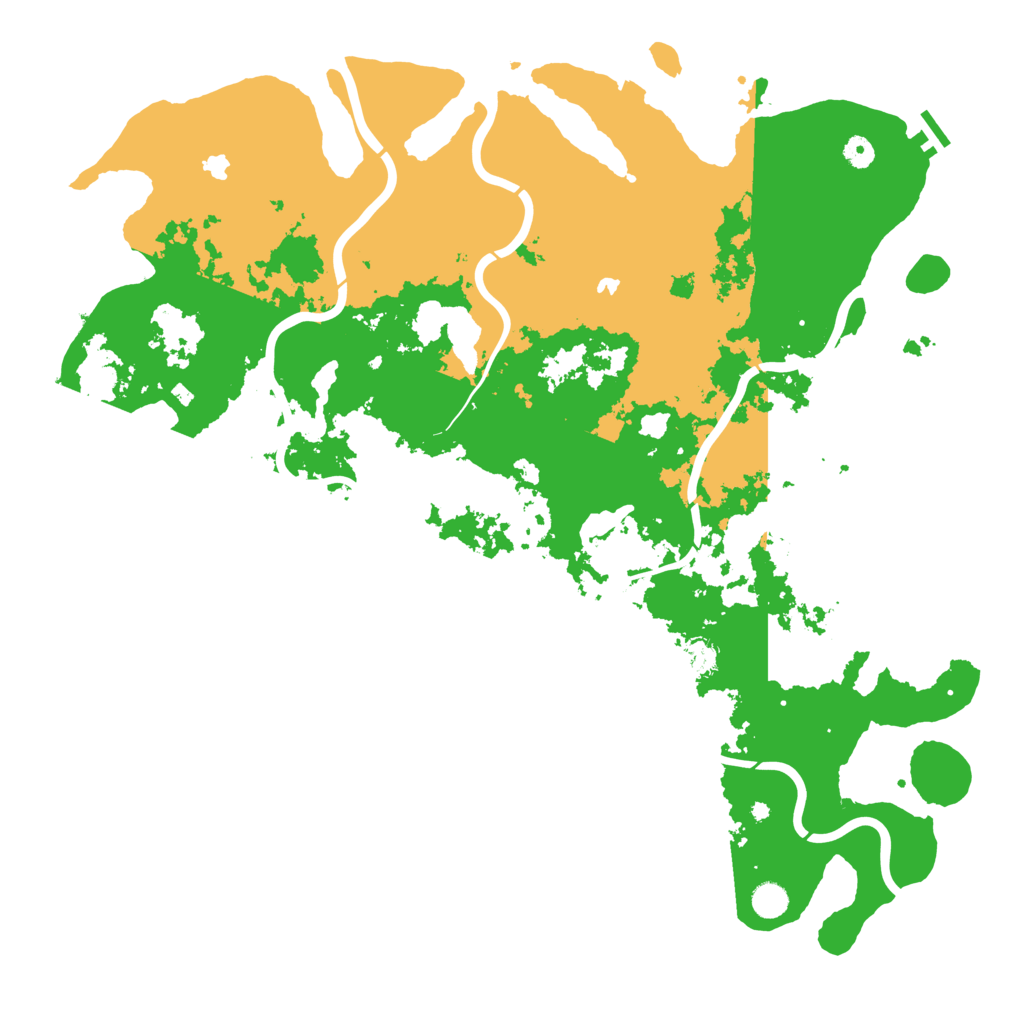 Biome Rust Map: Procedural Map, Size: 5000, Seed: 301194912