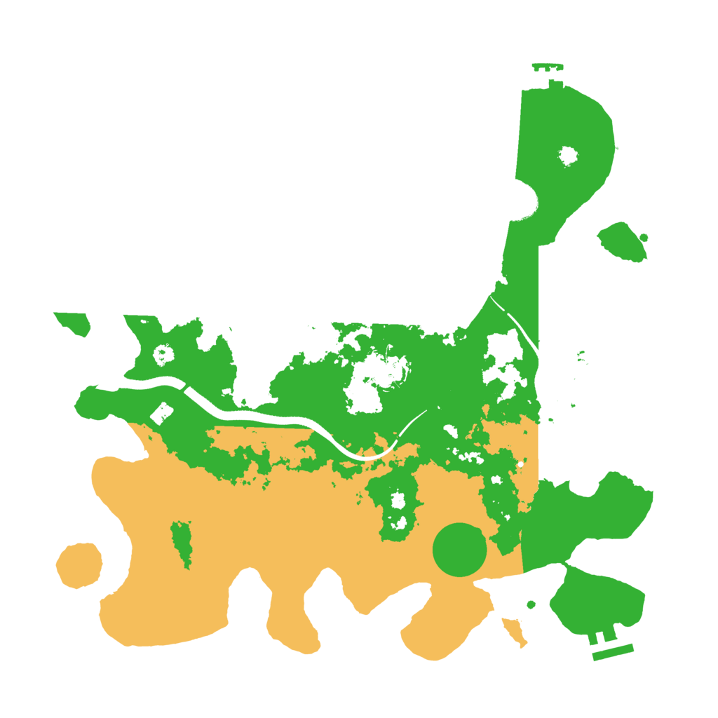 Biome Rust Map: Procedural Map, Size: 3500, Seed: 124498515