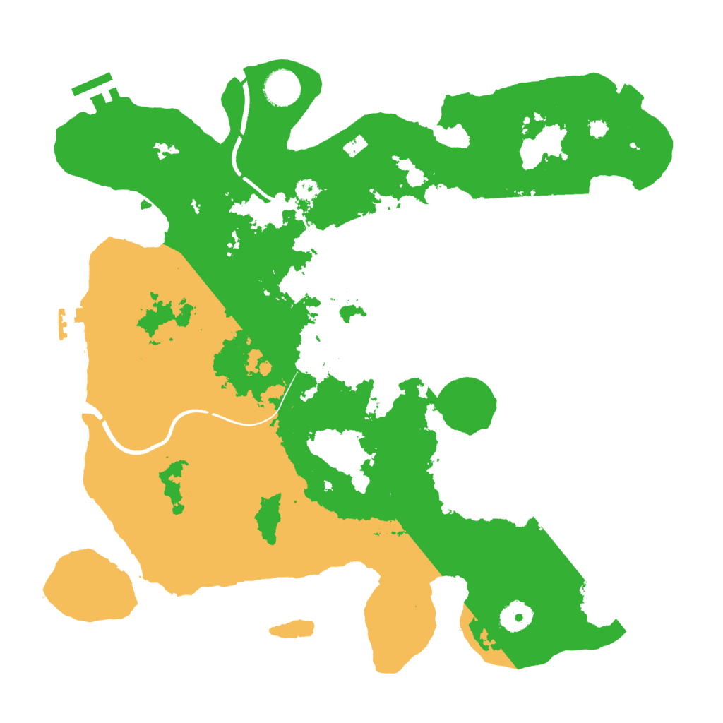 Biome Rust Map: Procedural Map, Size: 3500, Seed: 18033