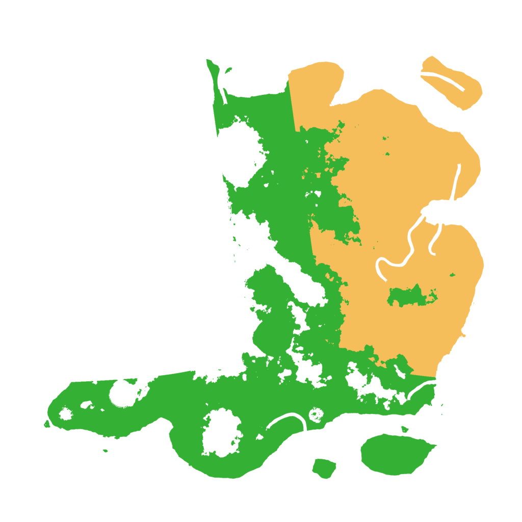 Biome Rust Map: Procedural Map, Size: 3700, Seed: 1022397951