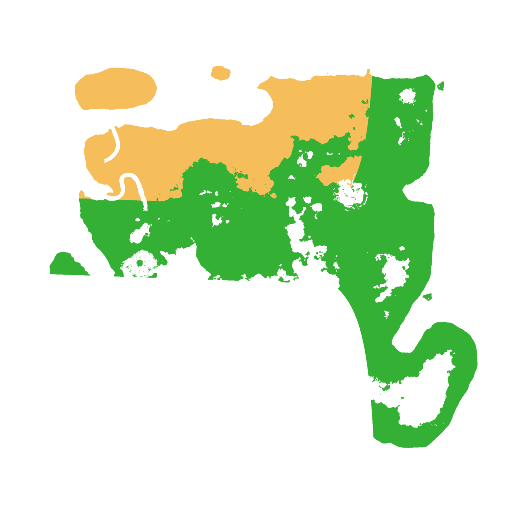 Biome Rust Map: Procedural Map, Size: 3000, Seed: 22787