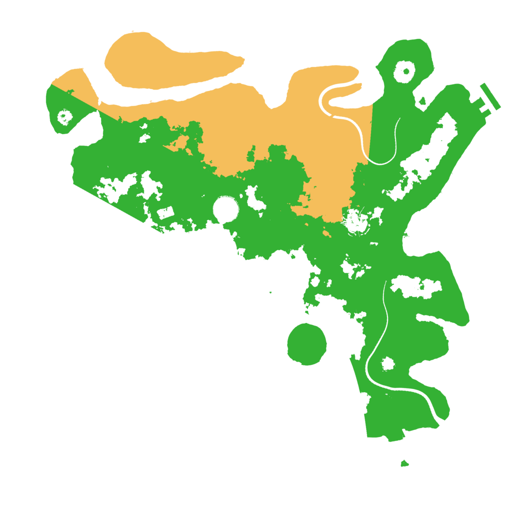 Biome Rust Map: Procedural Map, Size: 3500, Seed: 917321