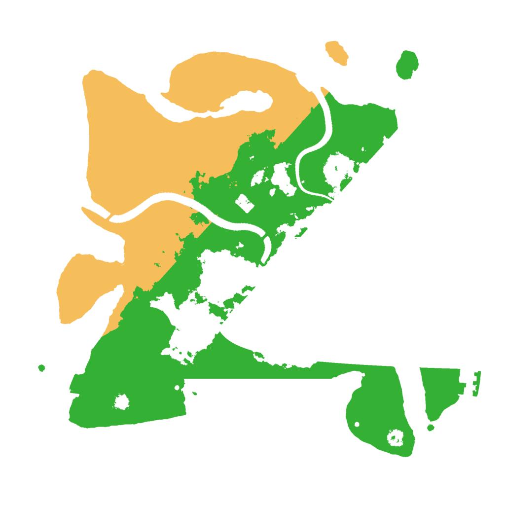 Biome Rust Map: Procedural Map, Size: 3000, Seed: 9527