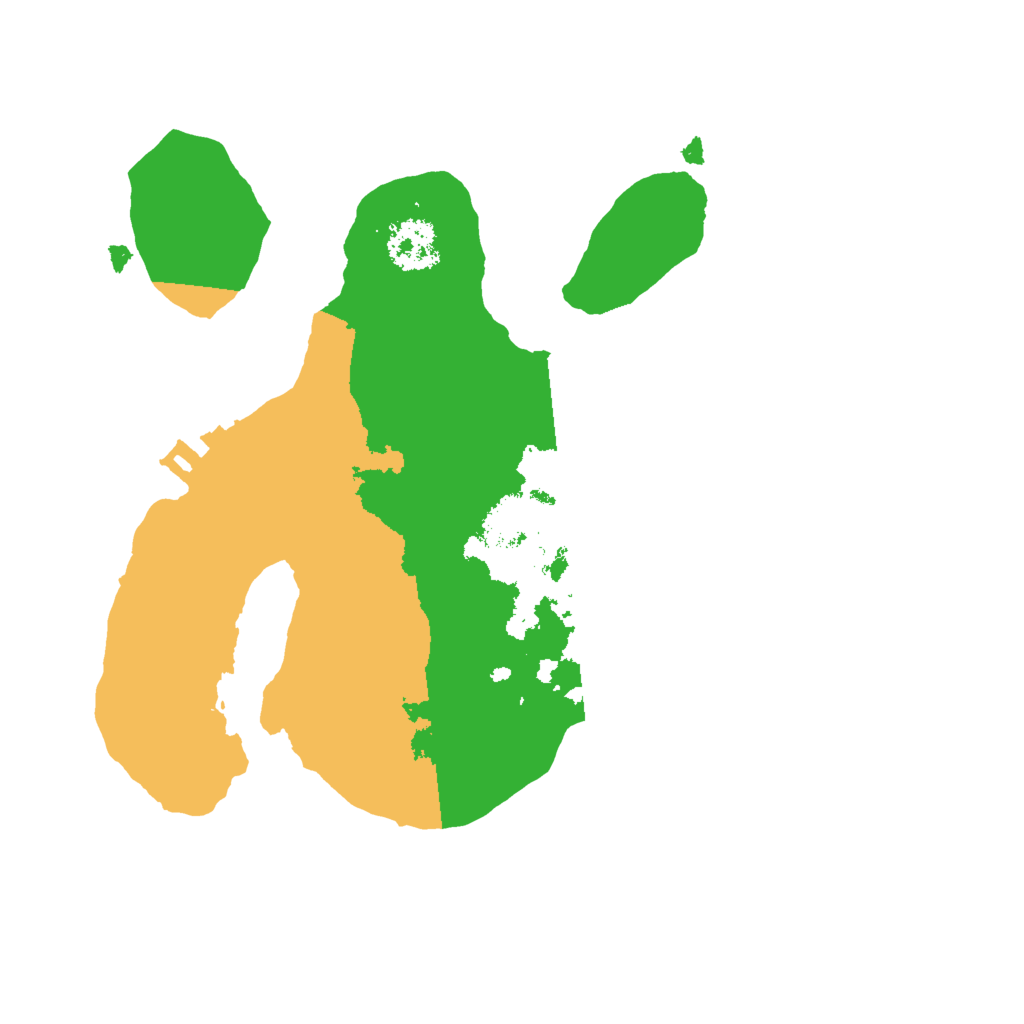 Biome Rust Map: Procedural Map, Size: 2000, Seed: 515765725